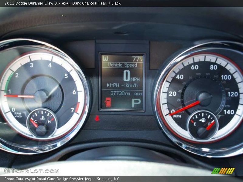 Dark Charcoal Pearl / Black 2011 Dodge Durango Crew Lux 4x4