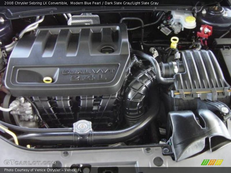 Modern Blue Pearl / Dark Slate Gray/Light Slate Gray 2008 Chrysler Sebring LX Convertible