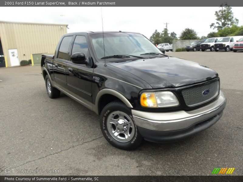 Black / Medium Parchment 2001 Ford F150 Lariat SuperCrew