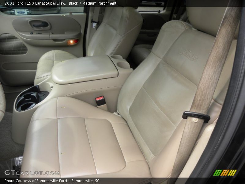 Black / Medium Parchment 2001 Ford F150 Lariat SuperCrew