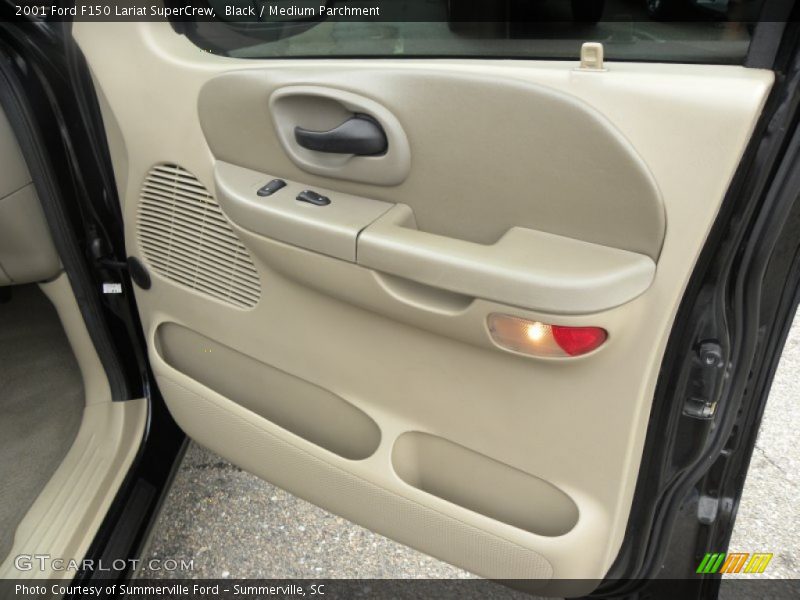 Black / Medium Parchment 2001 Ford F150 Lariat SuperCrew