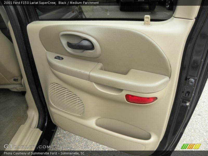 Black / Medium Parchment 2001 Ford F150 Lariat SuperCrew