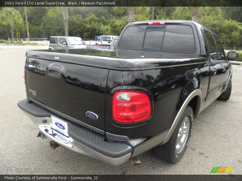 Black / Medium Parchment 2001 Ford F150 Lariat SuperCrew