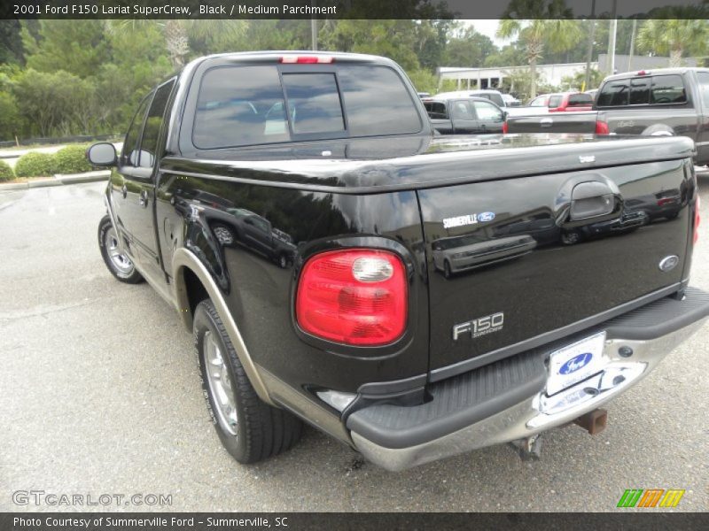 Black / Medium Parchment 2001 Ford F150 Lariat SuperCrew