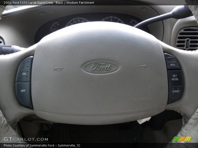 Black / Medium Parchment 2001 Ford F150 Lariat SuperCrew