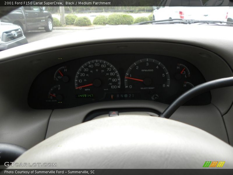 Black / Medium Parchment 2001 Ford F150 Lariat SuperCrew