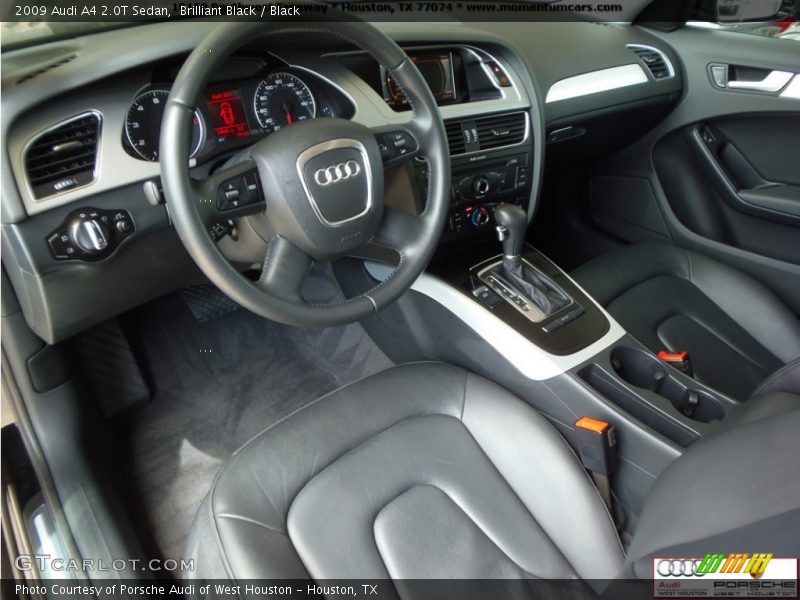 Brilliant Black / Black 2009 Audi A4 2.0T Sedan