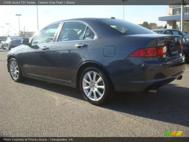 Carbon Gray Pearl / Ebony 2008 Acura TSX Sedan