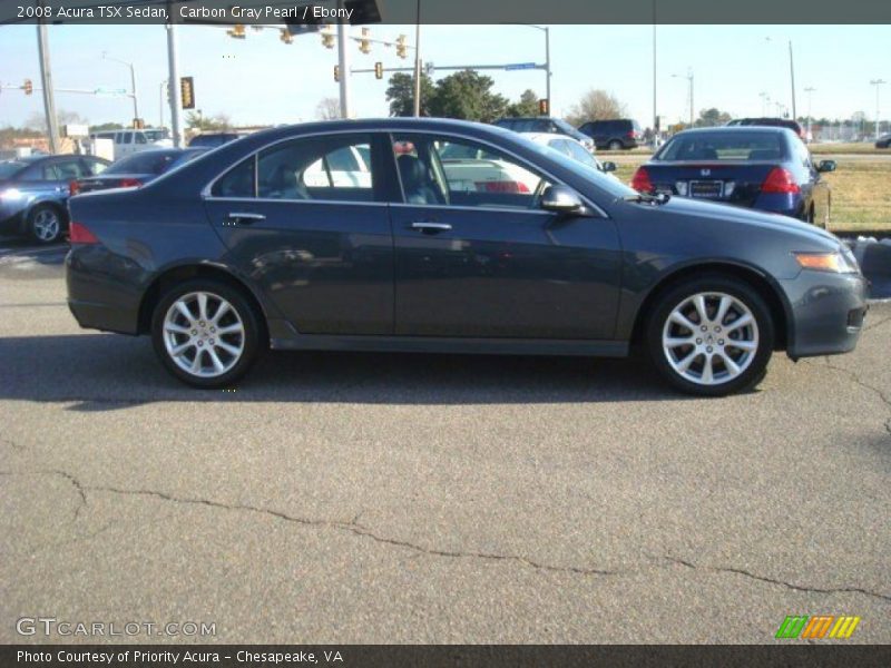 Carbon Gray Pearl / Ebony 2008 Acura TSX Sedan