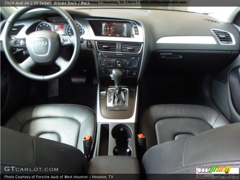 Brilliant Black / Black 2009 Audi A4 2.0T Sedan