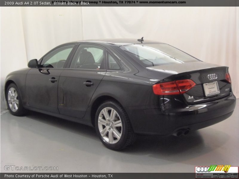 Brilliant Black / Black 2009 Audi A4 2.0T Sedan