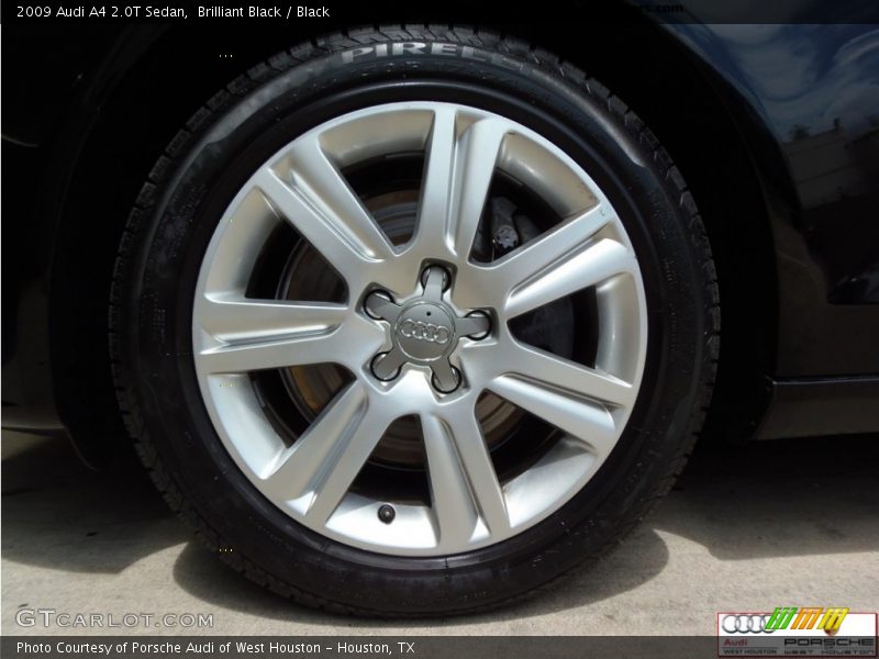 Brilliant Black / Black 2009 Audi A4 2.0T Sedan