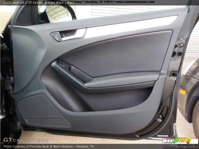 Brilliant Black / Black 2009 Audi A4 2.0T Sedan