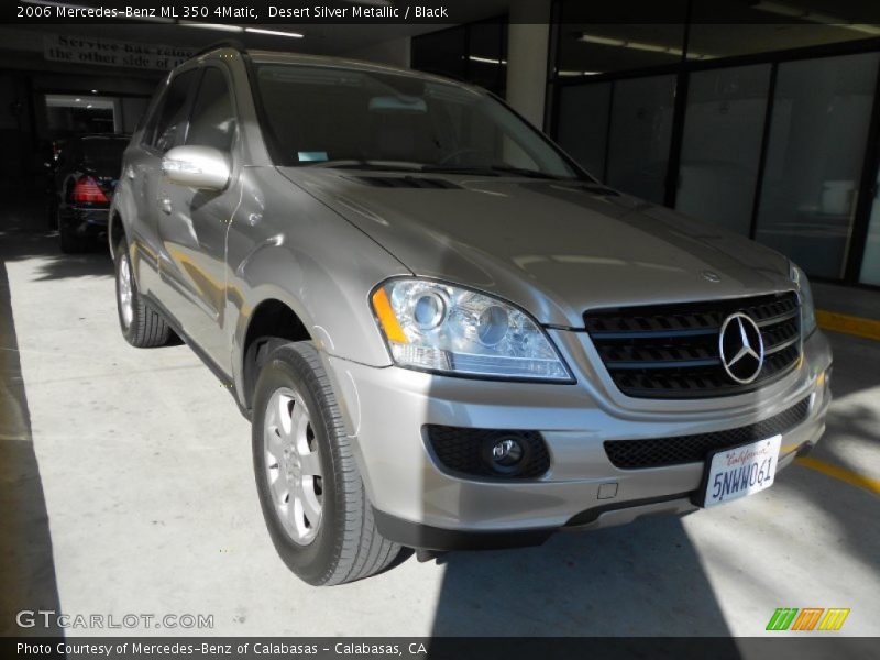 Desert Silver Metallic / Black 2006 Mercedes-Benz ML 350 4Matic