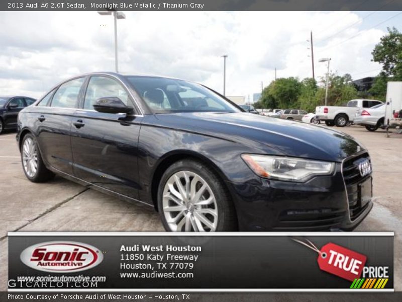 Moonlight Blue Metallic / Titanium Gray 2013 Audi A6 2.0T Sedan