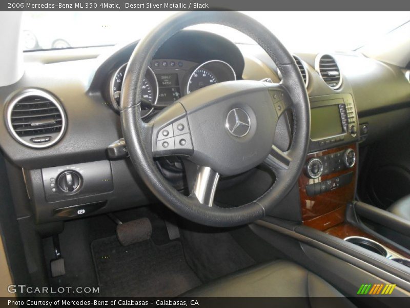 Desert Silver Metallic / Black 2006 Mercedes-Benz ML 350 4Matic