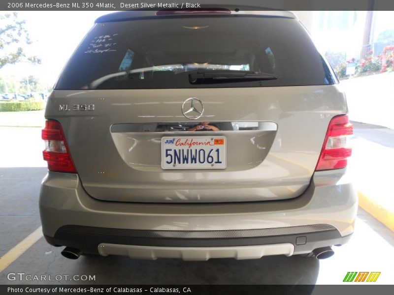 Desert Silver Metallic / Black 2006 Mercedes-Benz ML 350 4Matic