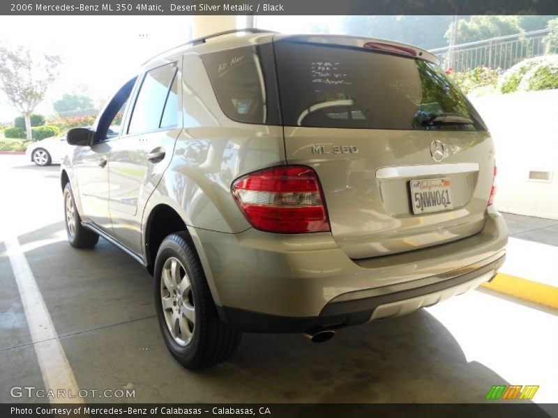 Desert Silver Metallic / Black 2006 Mercedes-Benz ML 350 4Matic