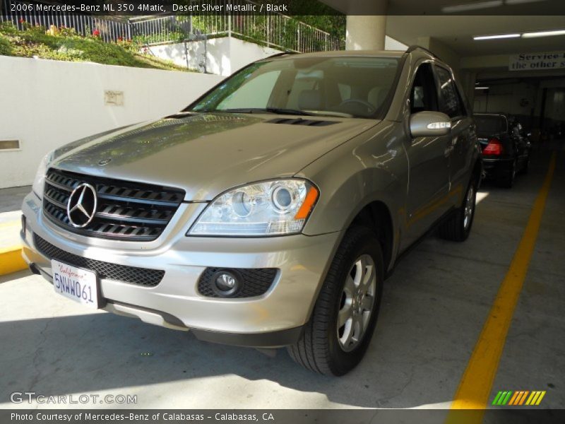 Desert Silver Metallic / Black 2006 Mercedes-Benz ML 350 4Matic