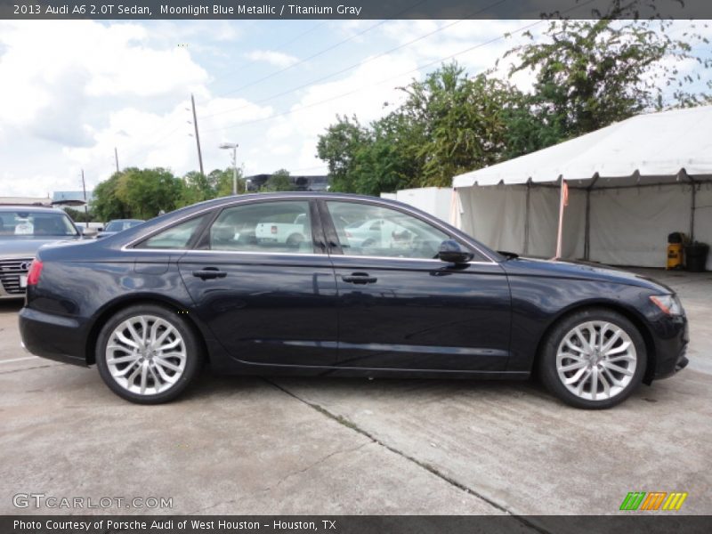 Moonlight Blue Metallic / Titanium Gray 2013 Audi A6 2.0T Sedan