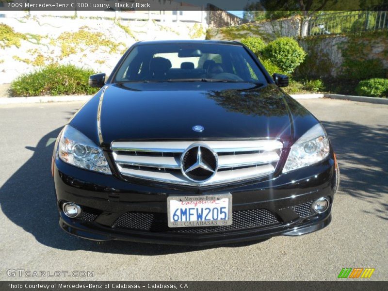 Black / Black 2009 Mercedes-Benz C 300 Luxury