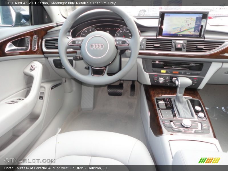 Moonlight Blue Metallic / Titanium Gray 2013 Audi A6 2.0T Sedan