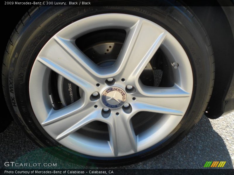 Black / Black 2009 Mercedes-Benz C 300 Luxury