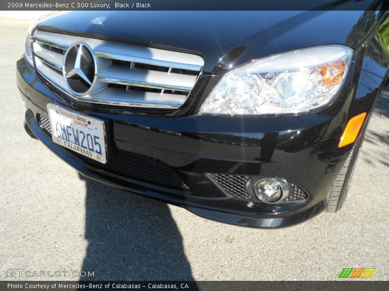 Black / Black 2009 Mercedes-Benz C 300 Luxury
