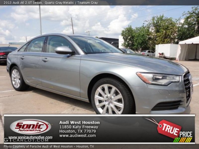 Quartz Gray Metallic / Titanium Gray 2013 Audi A6 2.0T Sedan