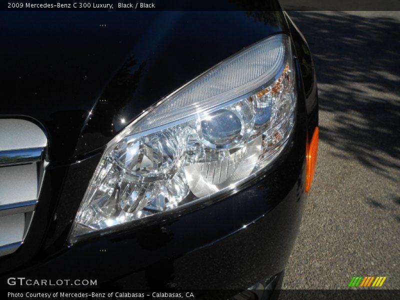 Black / Black 2009 Mercedes-Benz C 300 Luxury