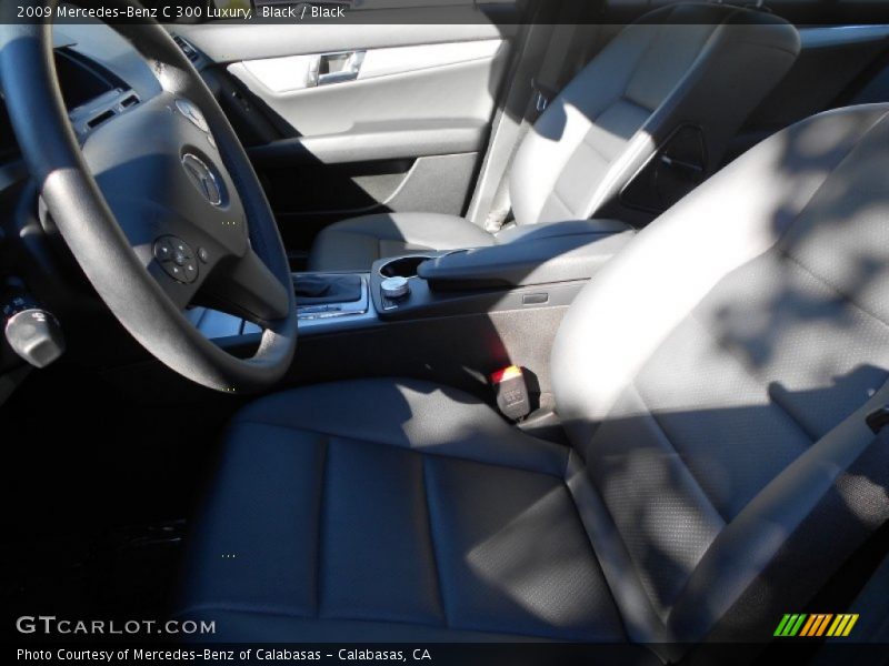 Black / Black 2009 Mercedes-Benz C 300 Luxury