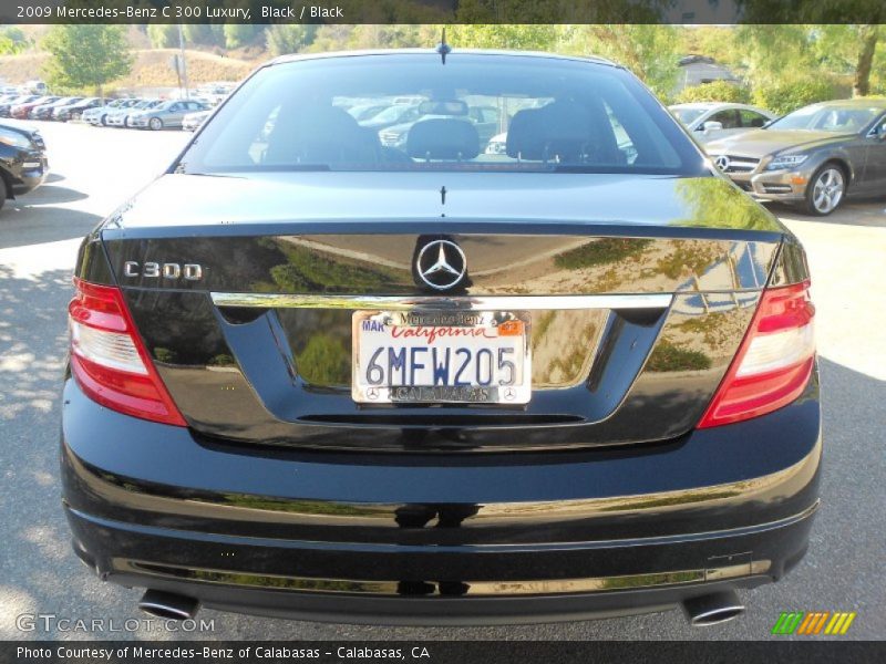 Black / Black 2009 Mercedes-Benz C 300 Luxury