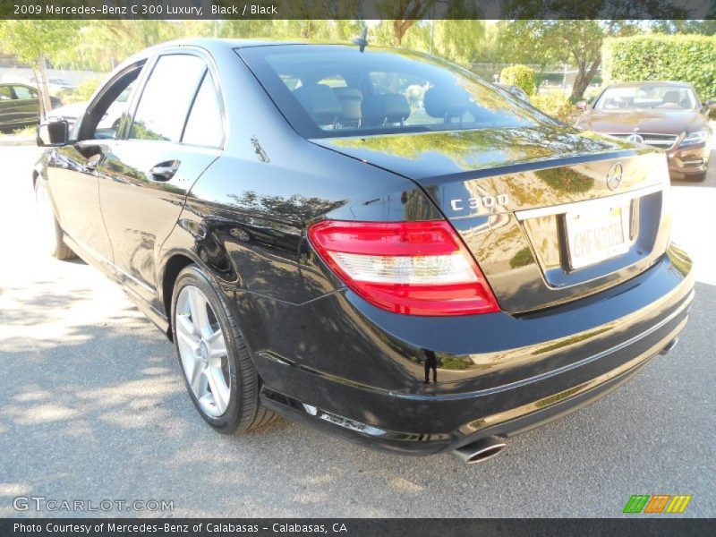 Black / Black 2009 Mercedes-Benz C 300 Luxury