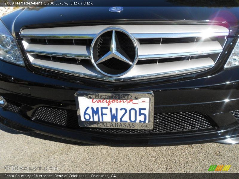 Black / Black 2009 Mercedes-Benz C 300 Luxury