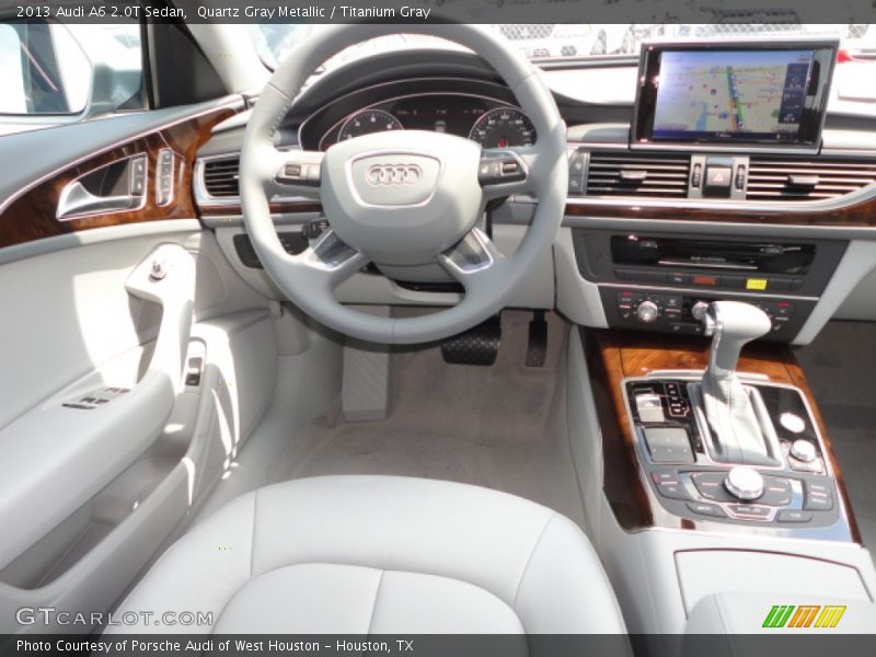 Quartz Gray Metallic / Titanium Gray 2013 Audi A6 2.0T Sedan
