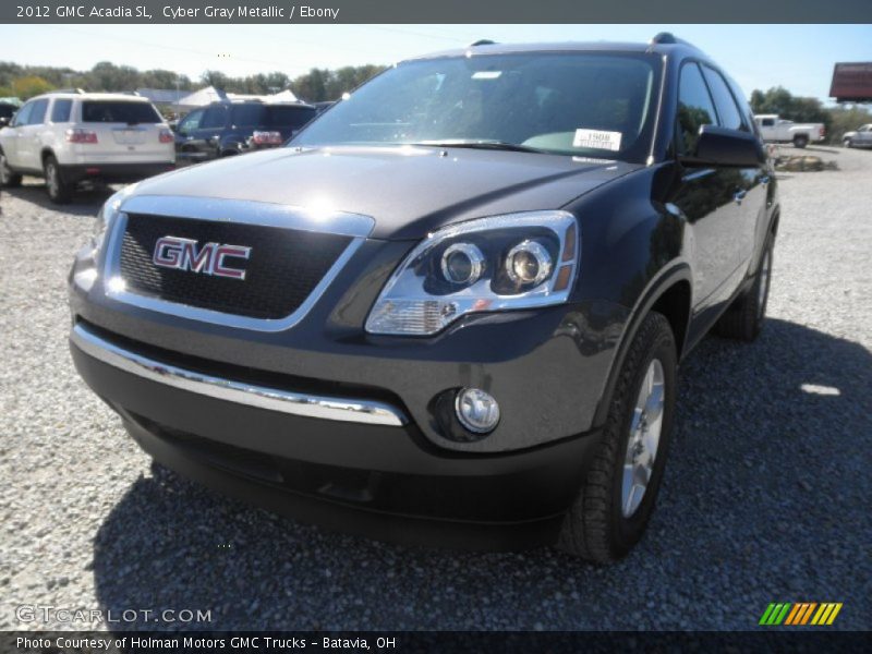 Cyber Gray Metallic / Ebony 2012 GMC Acadia SL
