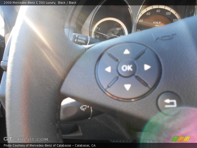 Black / Black 2009 Mercedes-Benz C 300 Luxury