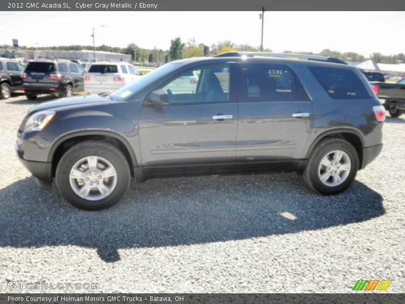 Cyber Gray Metallic / Ebony 2012 GMC Acadia SL