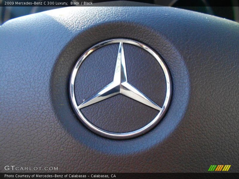 Black / Black 2009 Mercedes-Benz C 300 Luxury