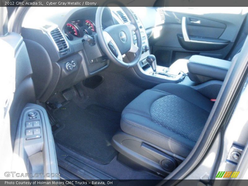 Cyber Gray Metallic / Ebony 2012 GMC Acadia SL