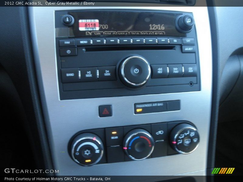 Cyber Gray Metallic / Ebony 2012 GMC Acadia SL