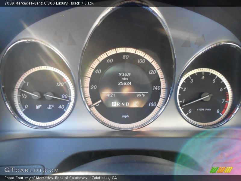 Black / Black 2009 Mercedes-Benz C 300 Luxury