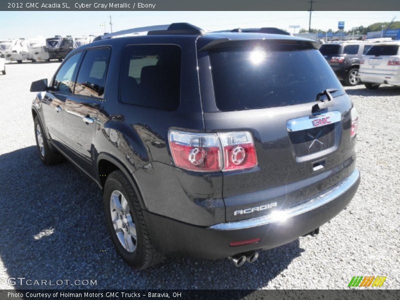 Cyber Gray Metallic / Ebony 2012 GMC Acadia SL