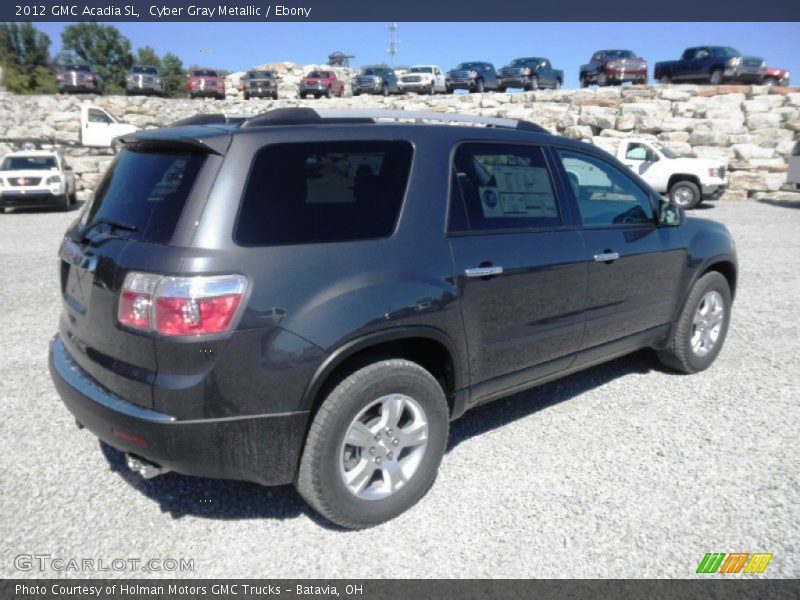 Cyber Gray Metallic / Ebony 2012 GMC Acadia SL