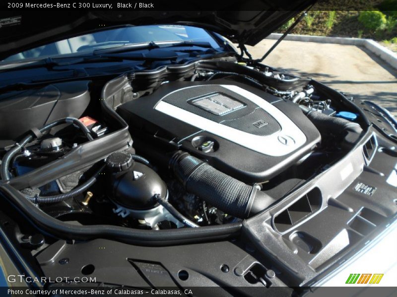 Black / Black 2009 Mercedes-Benz C 300 Luxury
