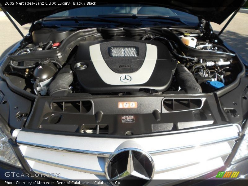 Black / Black 2009 Mercedes-Benz C 300 Luxury