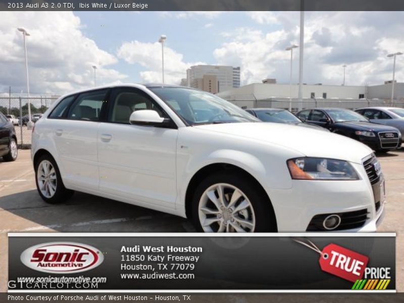Ibis White / Luxor Beige 2013 Audi A3 2.0 TDI