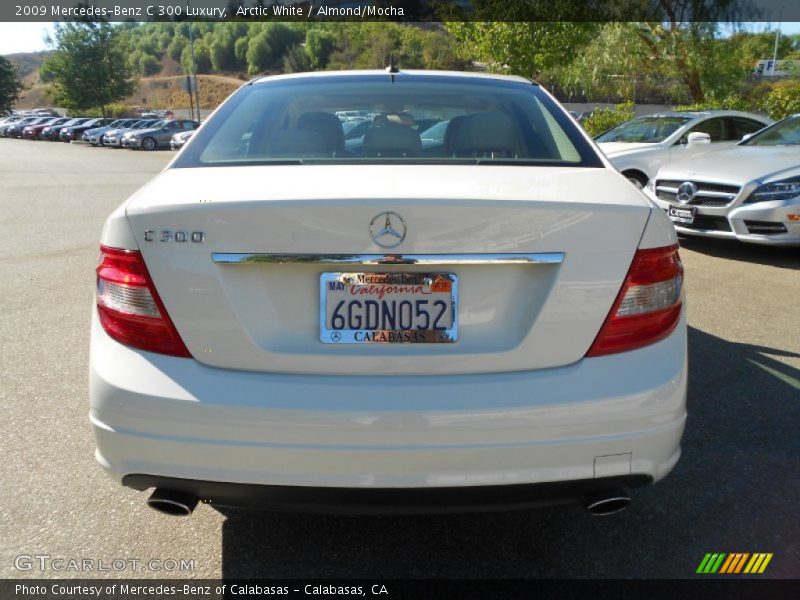 Arctic White / Almond/Mocha 2009 Mercedes-Benz C 300 Luxury