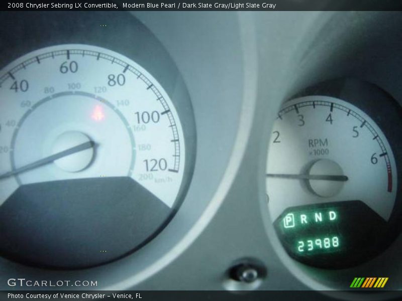 Modern Blue Pearl / Dark Slate Gray/Light Slate Gray 2008 Chrysler Sebring LX Convertible