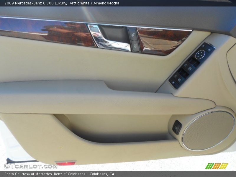 Arctic White / Almond/Mocha 2009 Mercedes-Benz C 300 Luxury